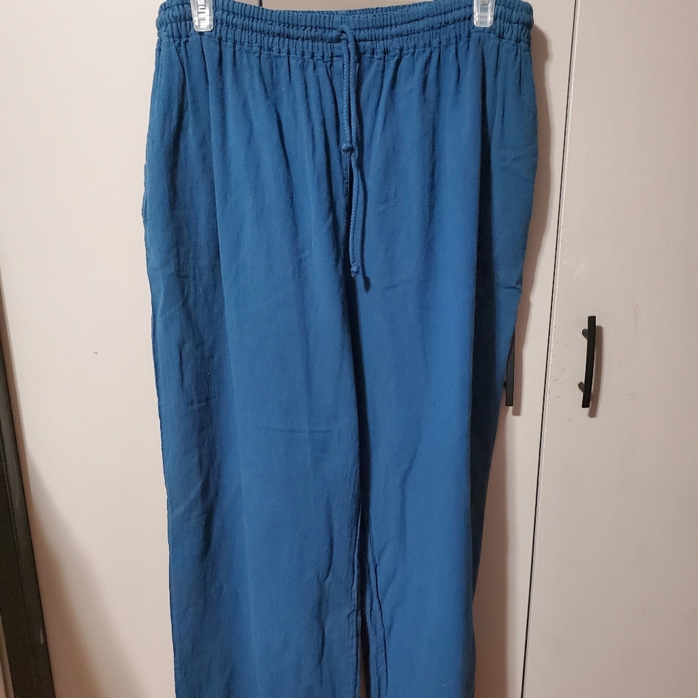 2/30 Cotton gauze beach pants